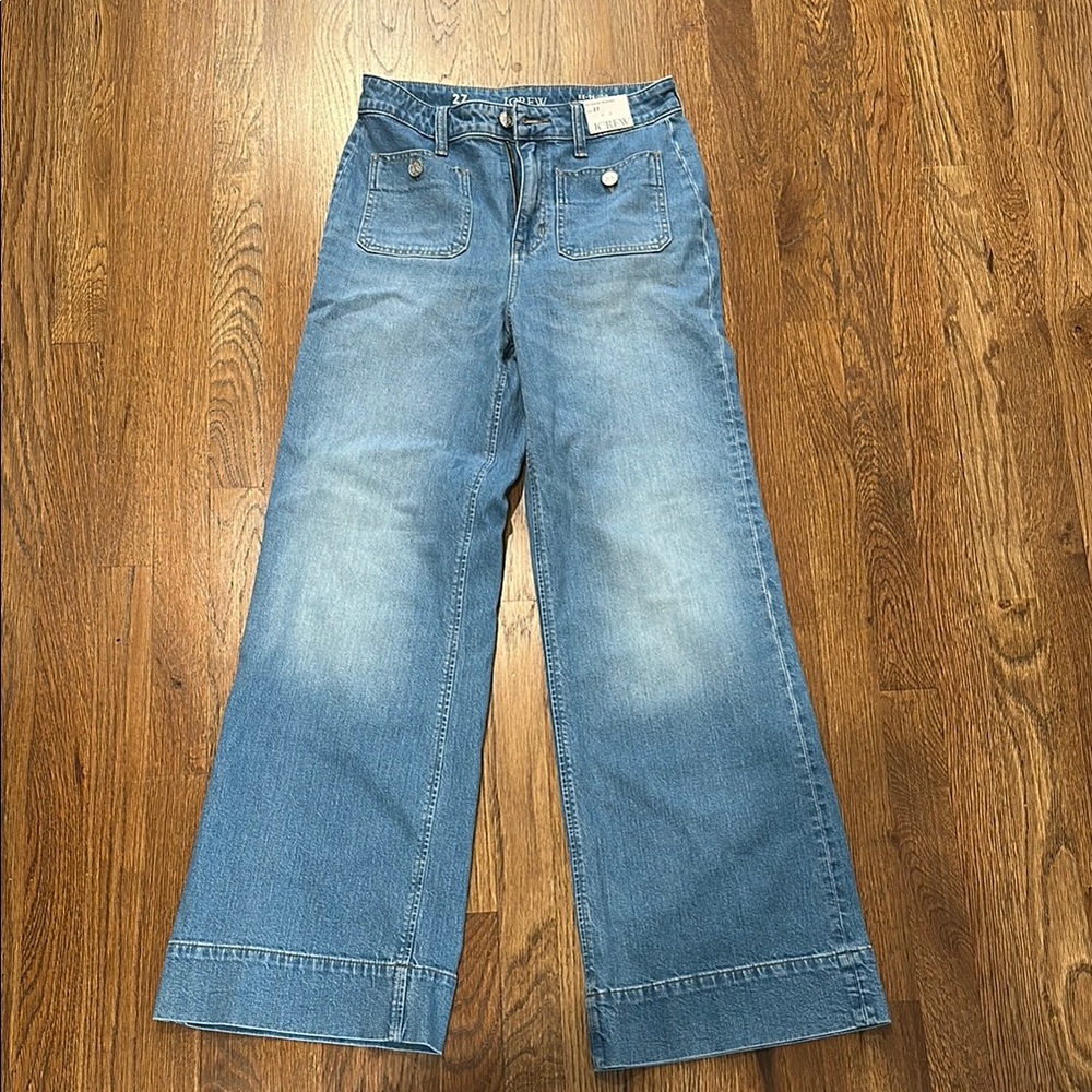 J. Crew Denim Wide Leg Jeans